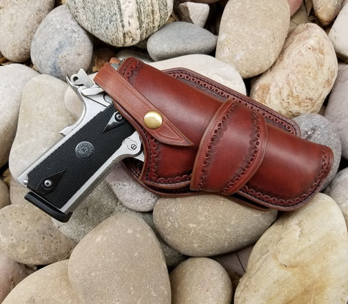 An application scenario or product detail of custom 1911 holsters leather - Image 6