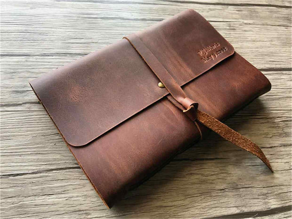 An application scenario or product detail of custom embossed leather journal - Image 1