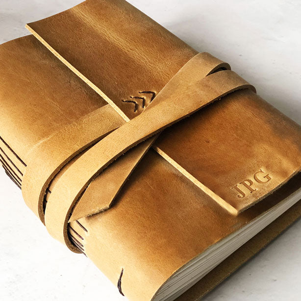 An application scenario or product detail of custom embossed leather journal - Image 18
