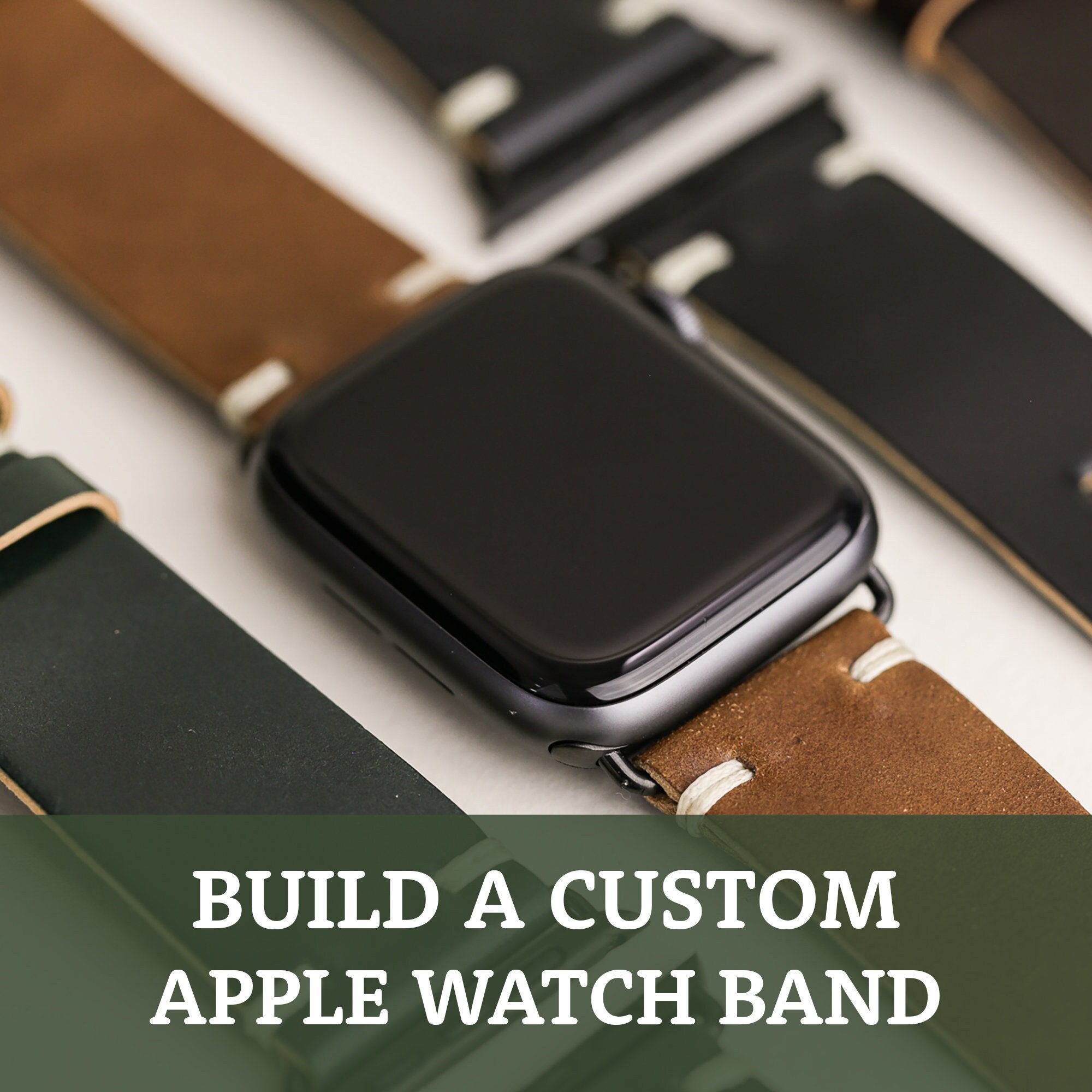 An application scenario or product detail of custom leather apple watch bands - Image 19