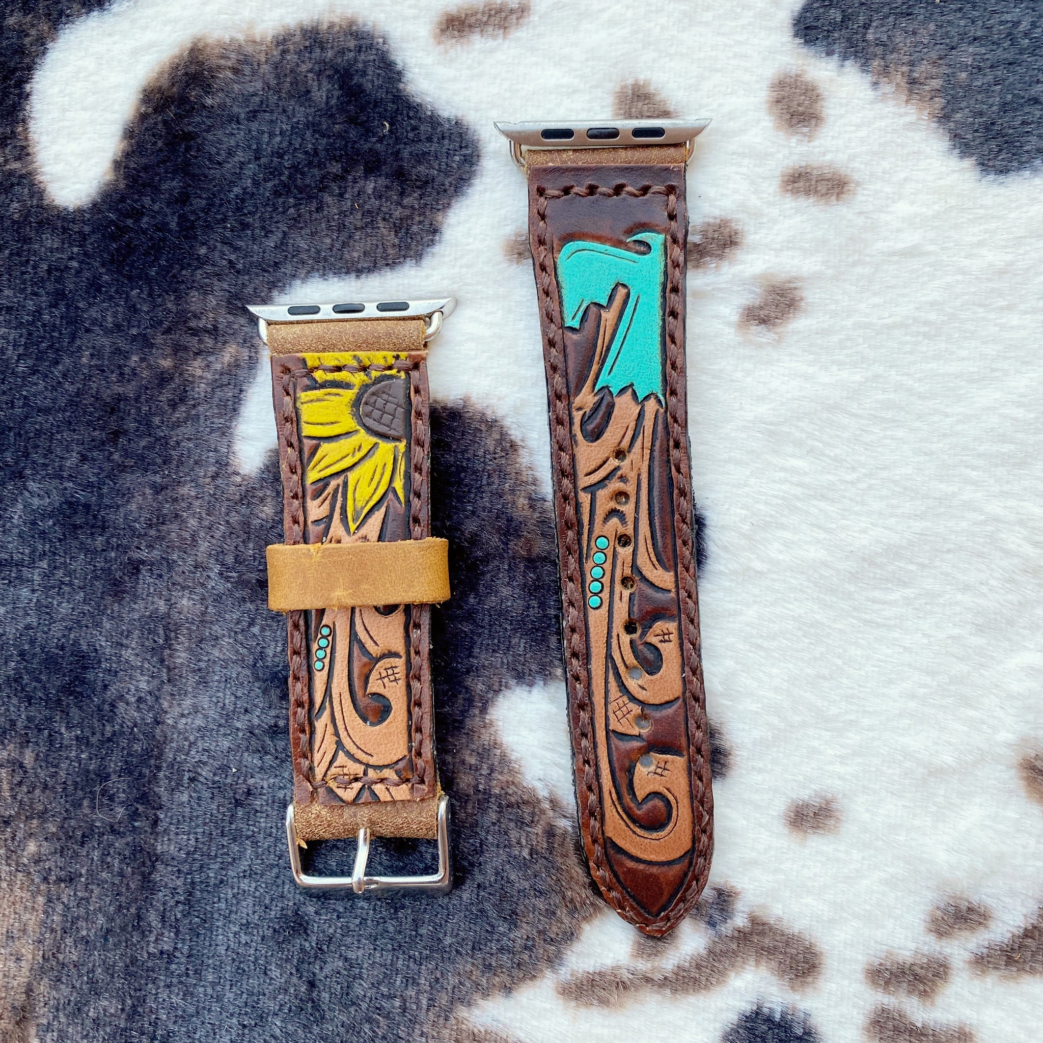 An application scenario or product detail of custom leather apple watch bands - Image 22
