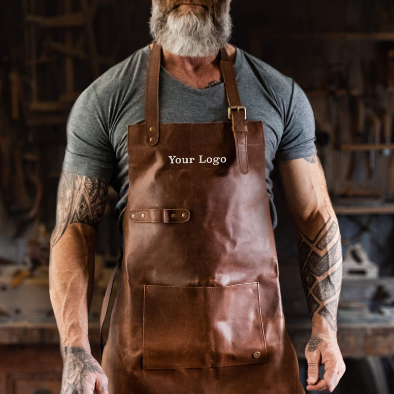 An application scenario or product detail of custom leather apron - Image 2