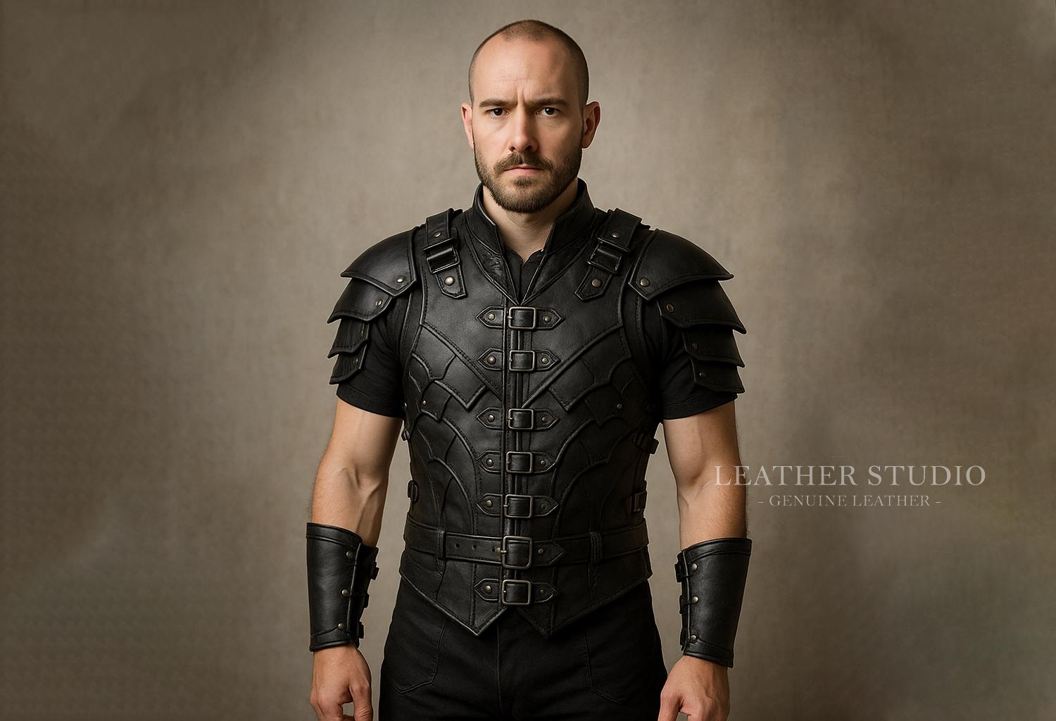 An application scenario or product detail of custom leather armor - Image 16