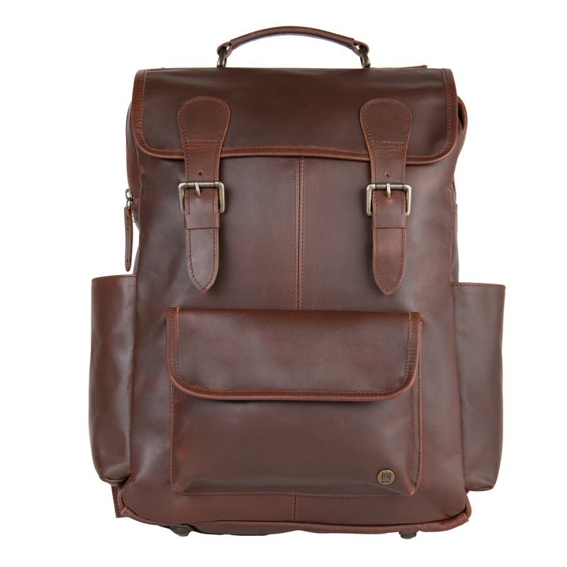 An application scenario or product detail of custom leather backpack - Image 16