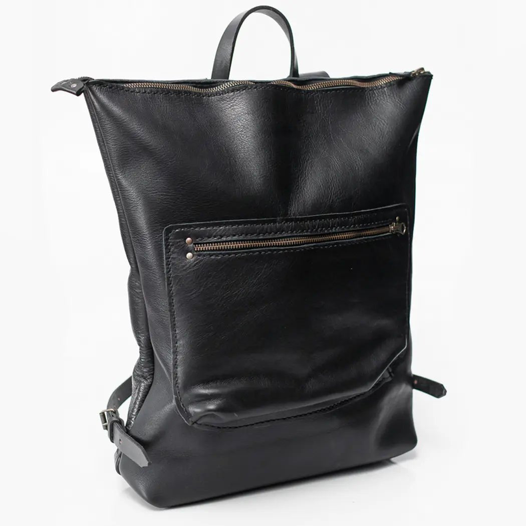 An application scenario or product detail of custom leather backpack - Image 23