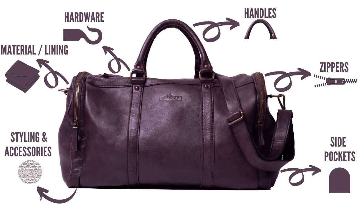 An application scenario or product detail of custom leather bags with logo - Image 11