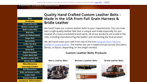 Custom Leather Belts - Handcrafted Full Grain Belts