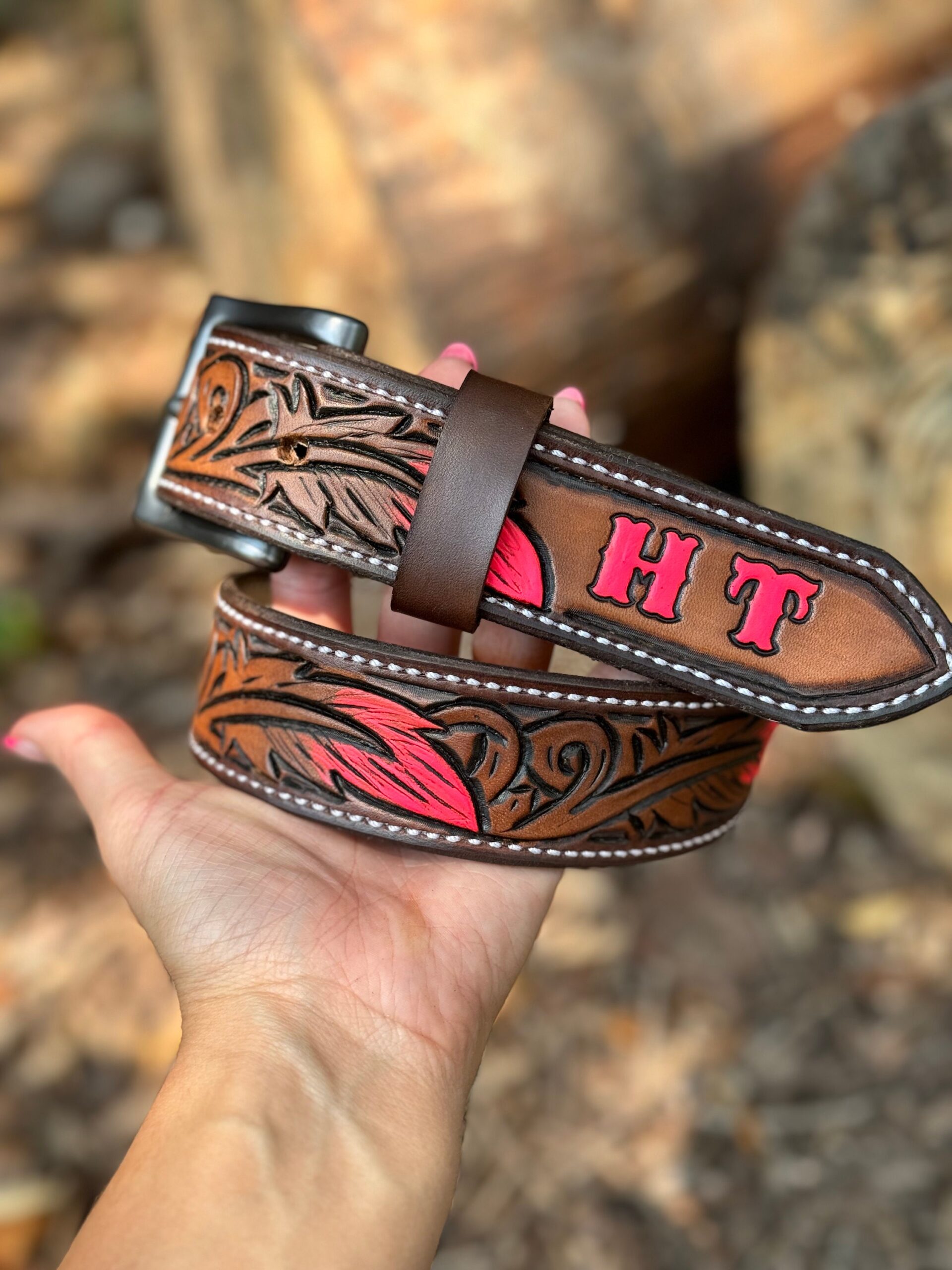 An application scenario or product detail of custom leather belts near me - Image 14