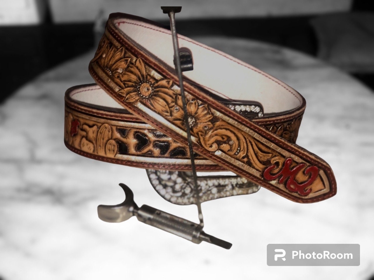 An application scenario or product detail of custom leather belts with name - Image 8