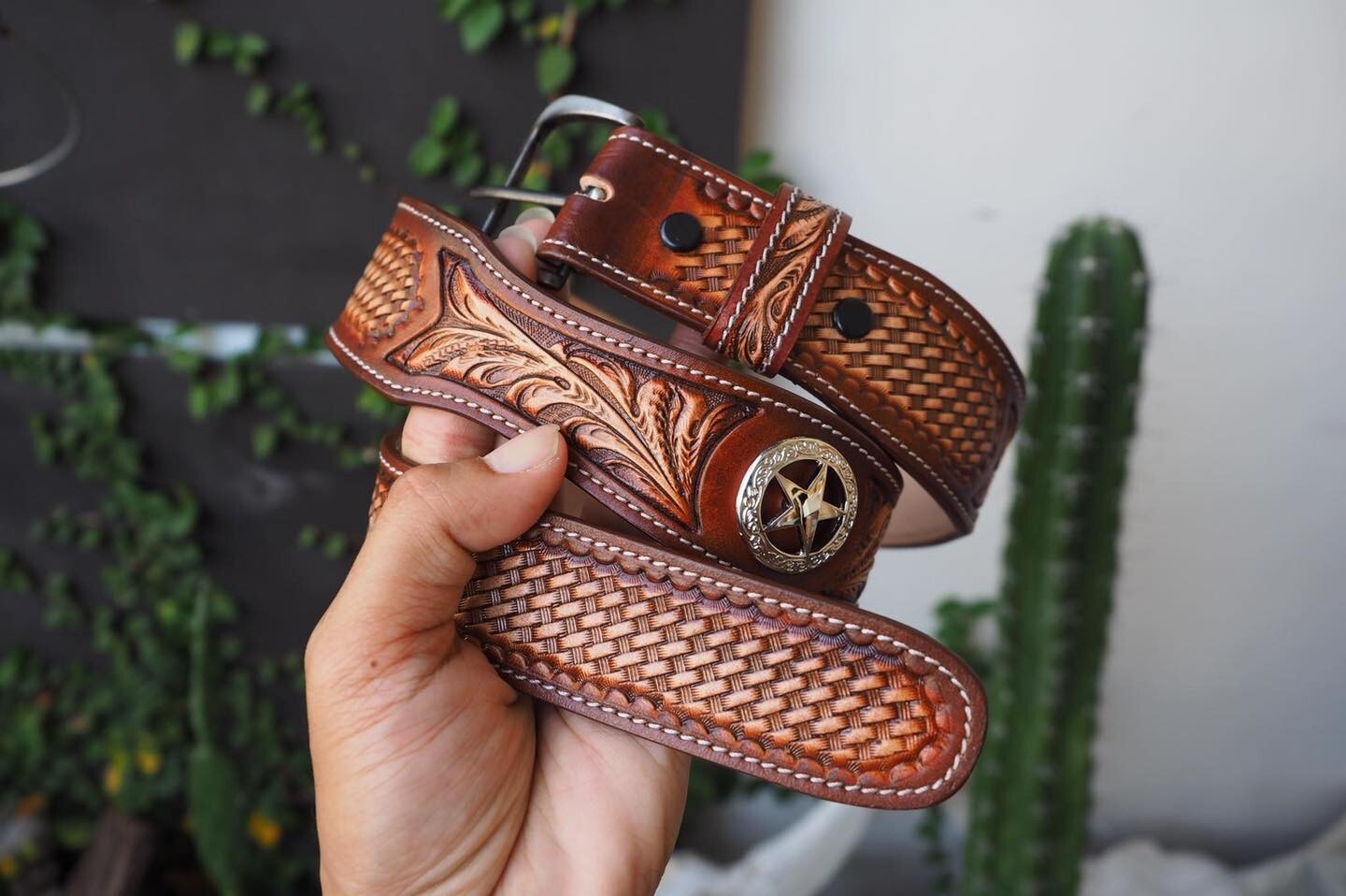 An application scenario or product detail of custom leather belts with name - Image 22