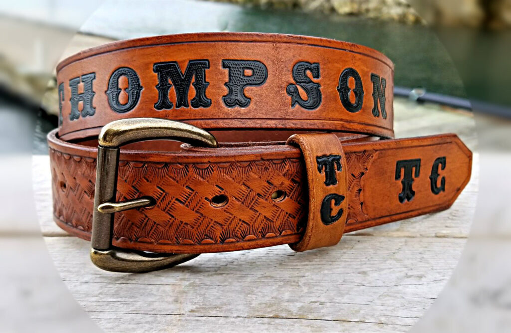 Featured image for the custom leather belts with name guide