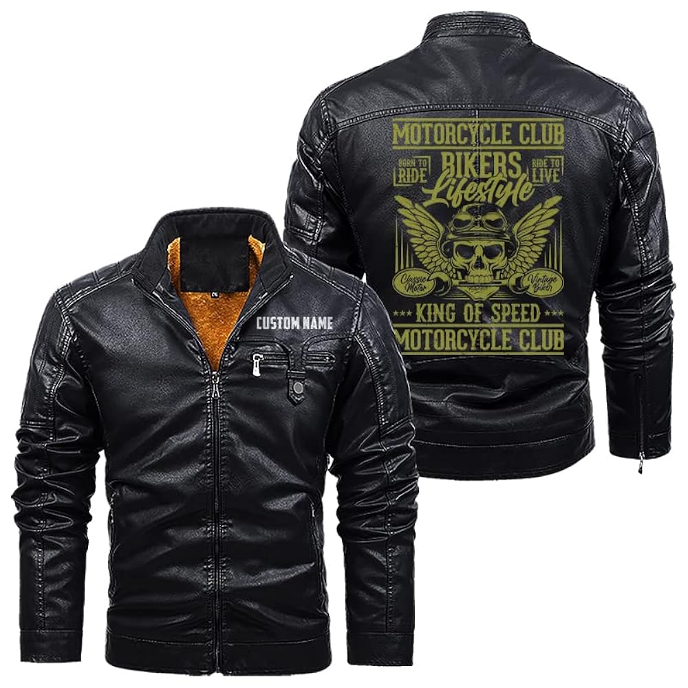 An application scenario or product detail of custom leather biker jackets - Image 14