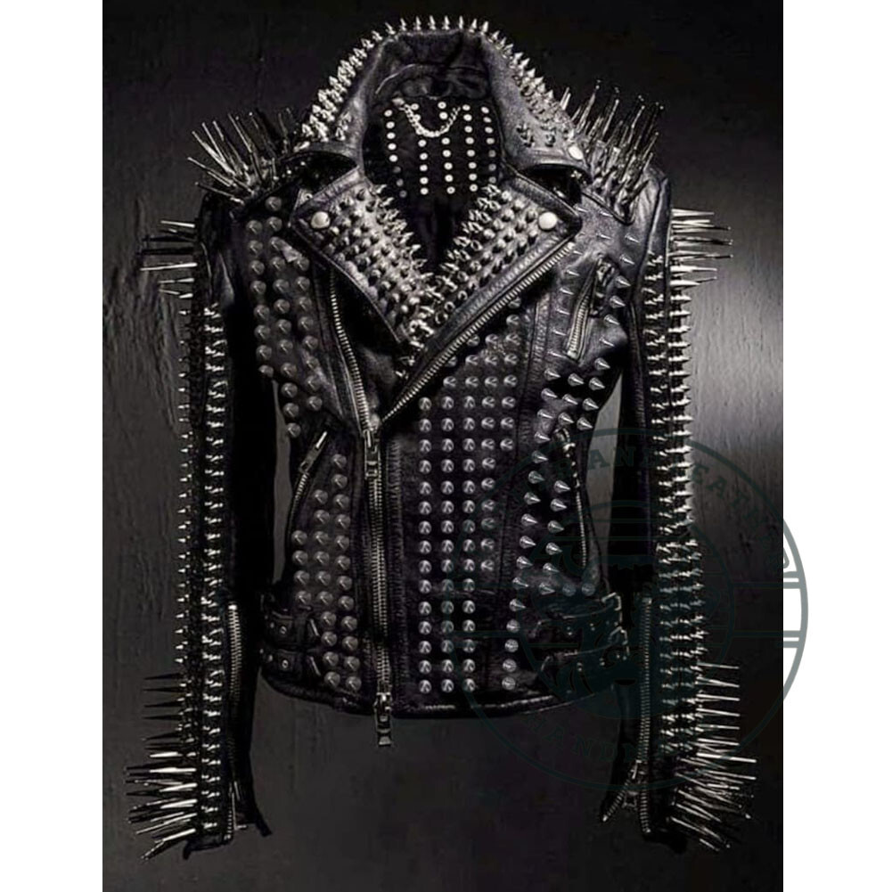 An application scenario or product detail of custom leather biker jackets - Image 16