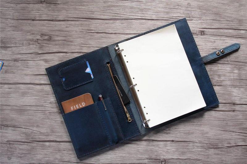 An application scenario or product detail of custom leather binders 3 ring - Image 16