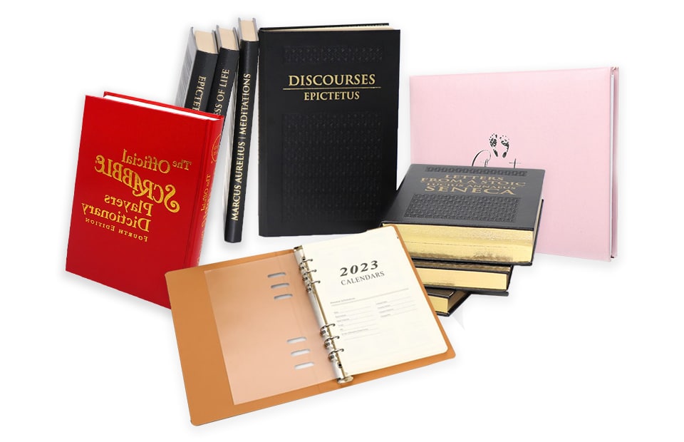 An application scenario or product detail of custom leather book cover - Image 11