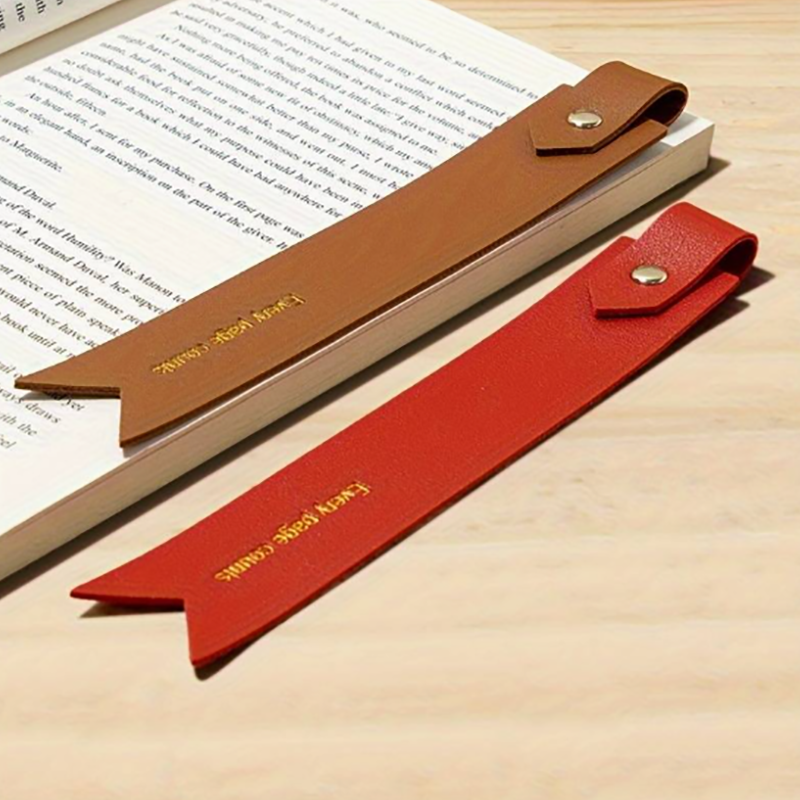 An application scenario or product detail of custom leather bookmarks - Image 18