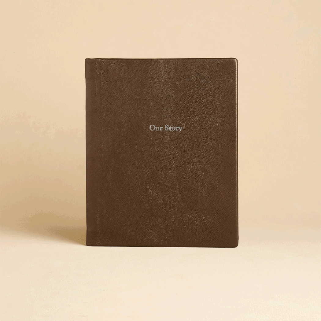 An application scenario or product detail of custom leather bound books - Image 2