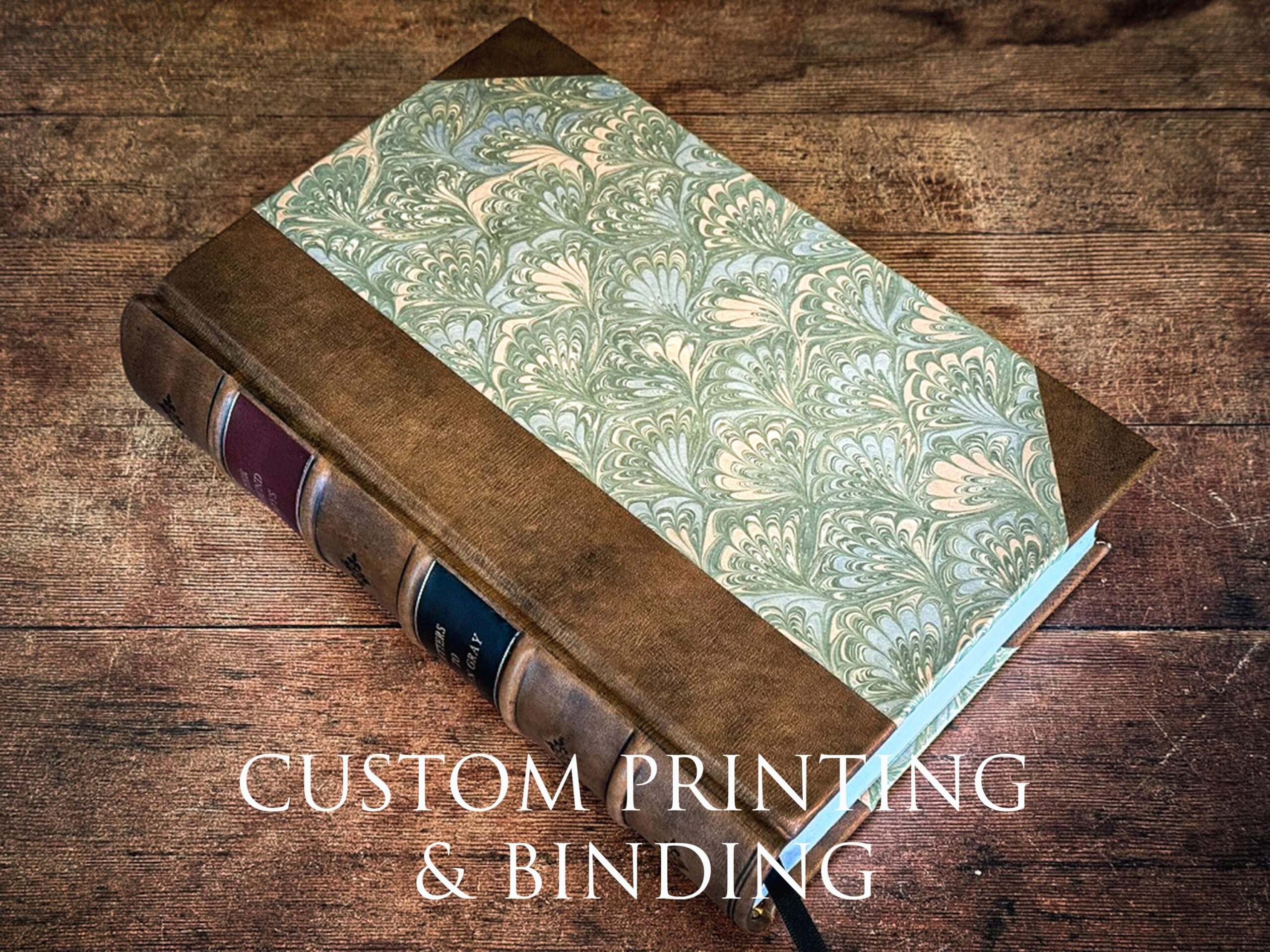 An application scenario or product detail of custom leather bound books - Image 9