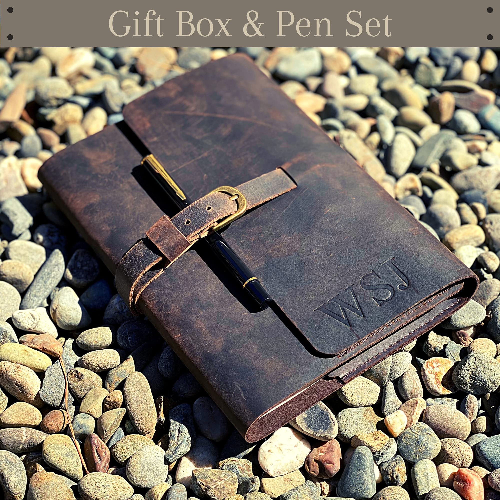 An application scenario or product detail of custom leather bound journal - Image 16