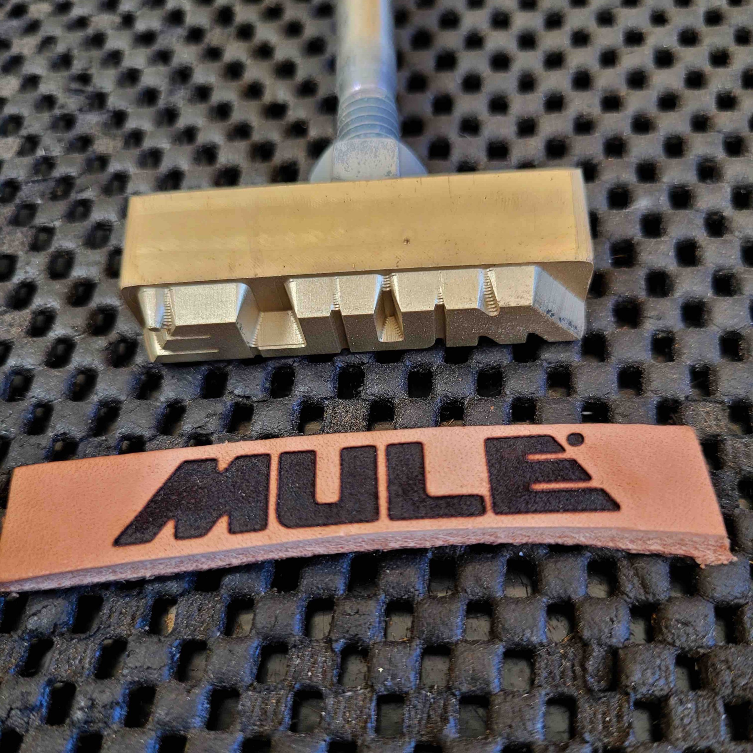 An application scenario or product detail of custom leather branding iron - Image 1