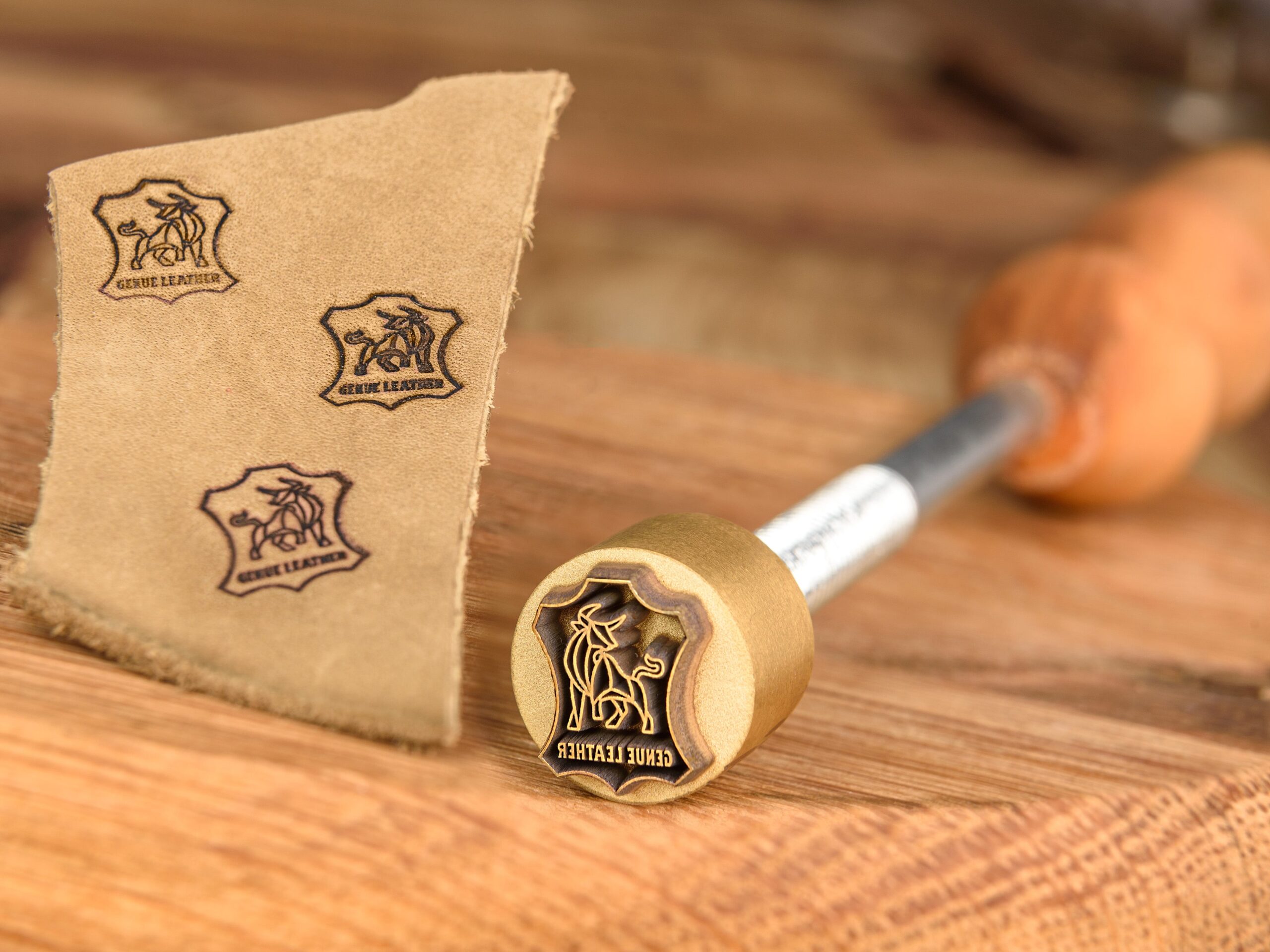 An application scenario or product detail of custom leather branding iron - Image 2