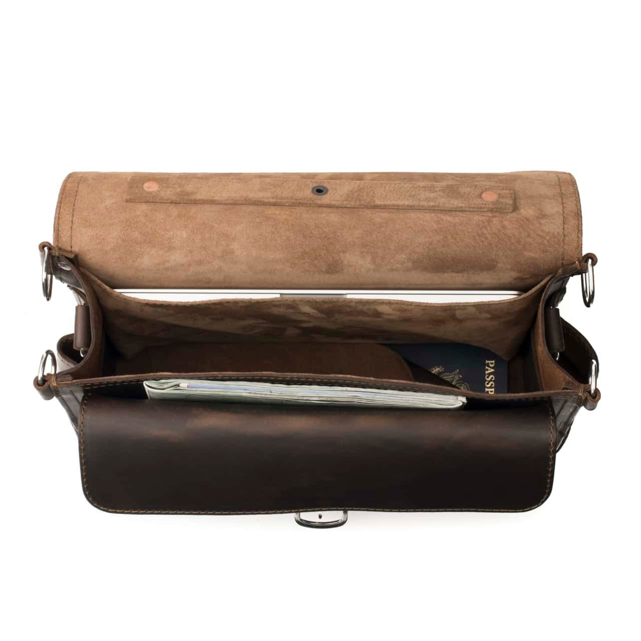 An application scenario or product detail of custom leather briefcase - Image 15