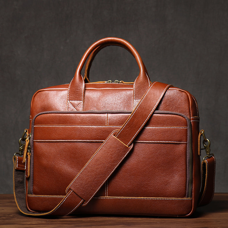An application scenario or product detail of custom leather briefcase - Image 16