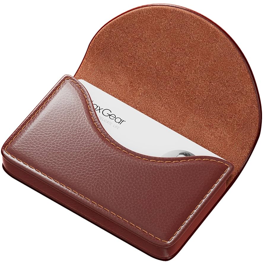 An application scenario or product detail of custom leather business card holder - Image 3