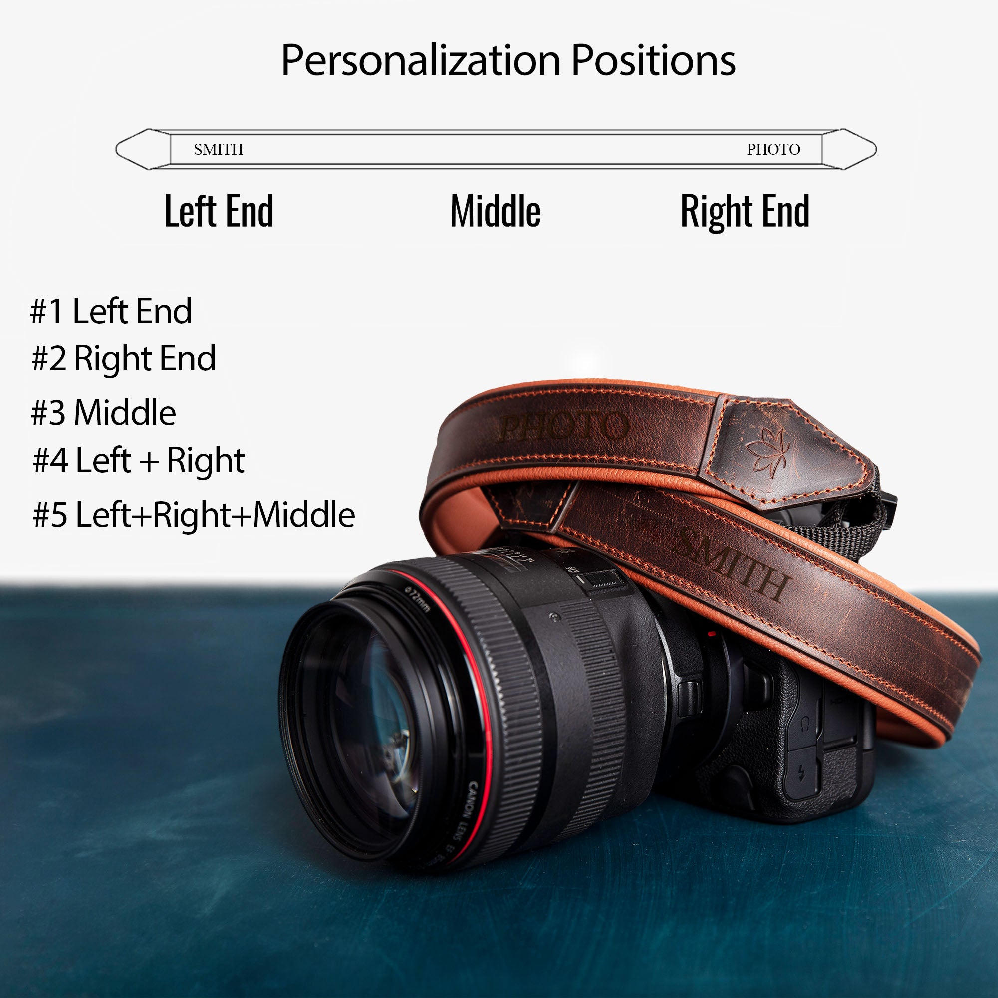 An application scenario or product detail of custom leather camera strap - Image 6