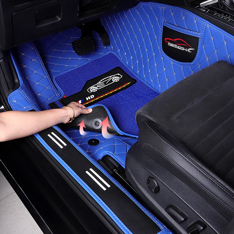 An application scenario or product detail of custom leather car mats - Image 16