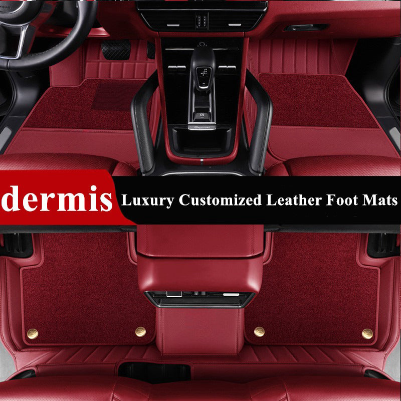 An application scenario or product detail of custom leather car mats - Image 20
