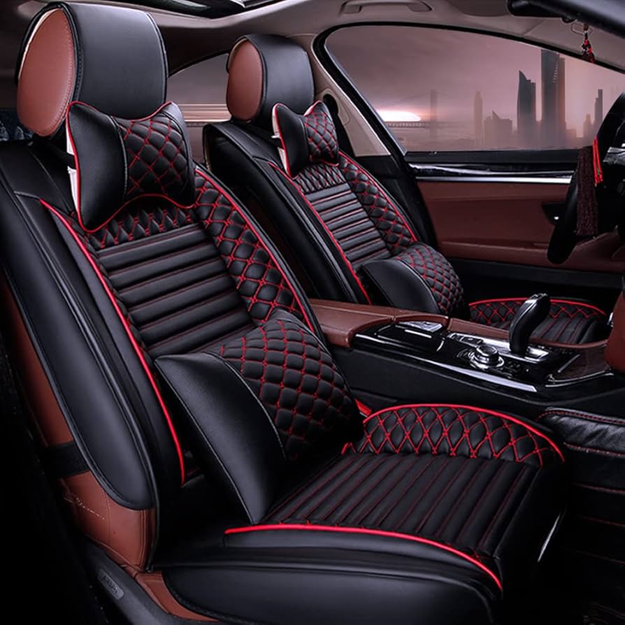 An application scenario or product detail of custom leather car seat covers - Image 4