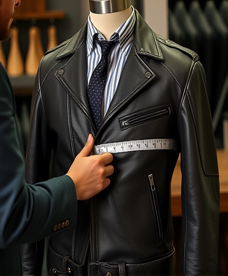 An application scenario or product detail of custom leather clothing - Image 12
