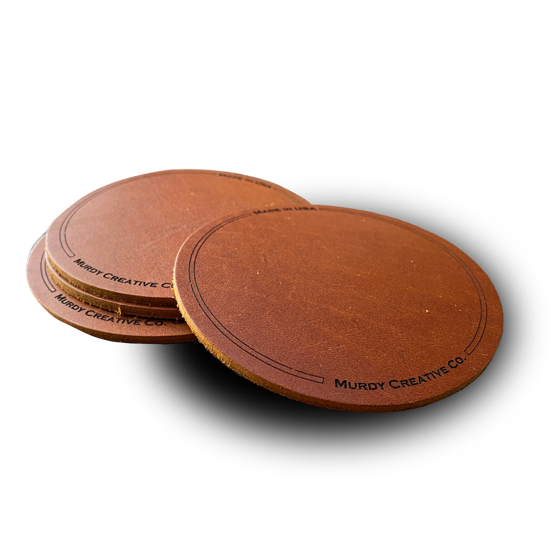 An application scenario or product detail of custom leather coasters - Image 5