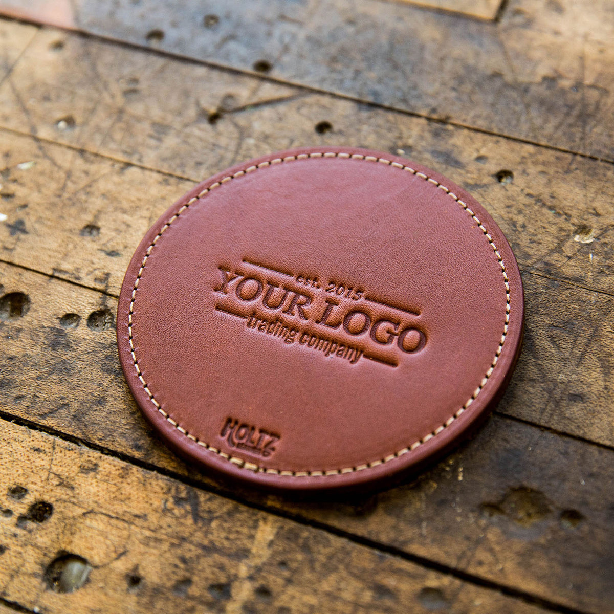 An application scenario or product detail of custom leather coasters - Image 8