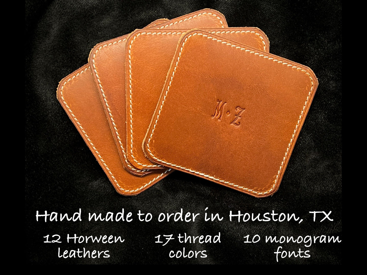 An application scenario or product detail of custom leather coasters - Image 9