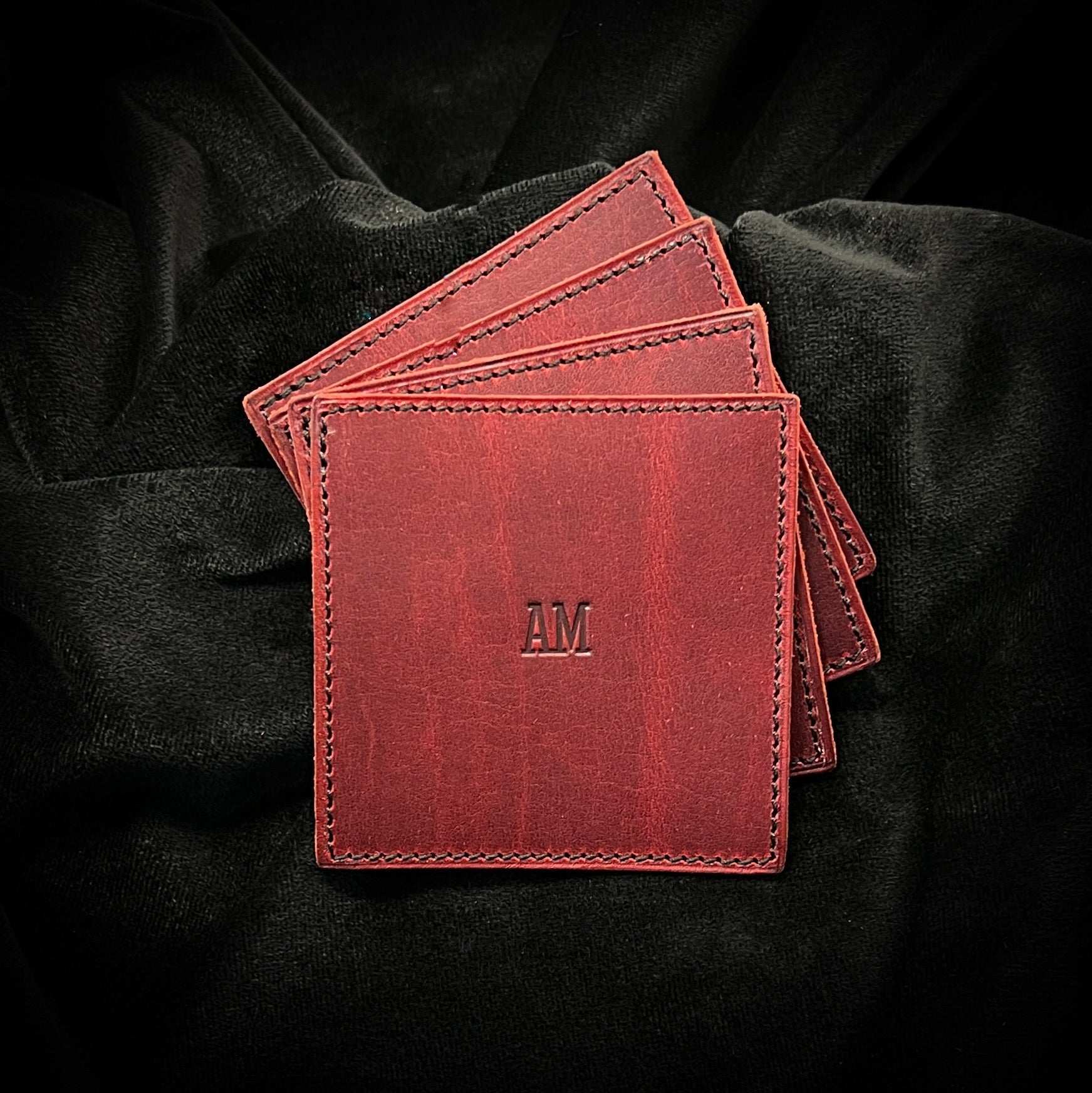 An application scenario or product detail of custom leather coasters - Image 14