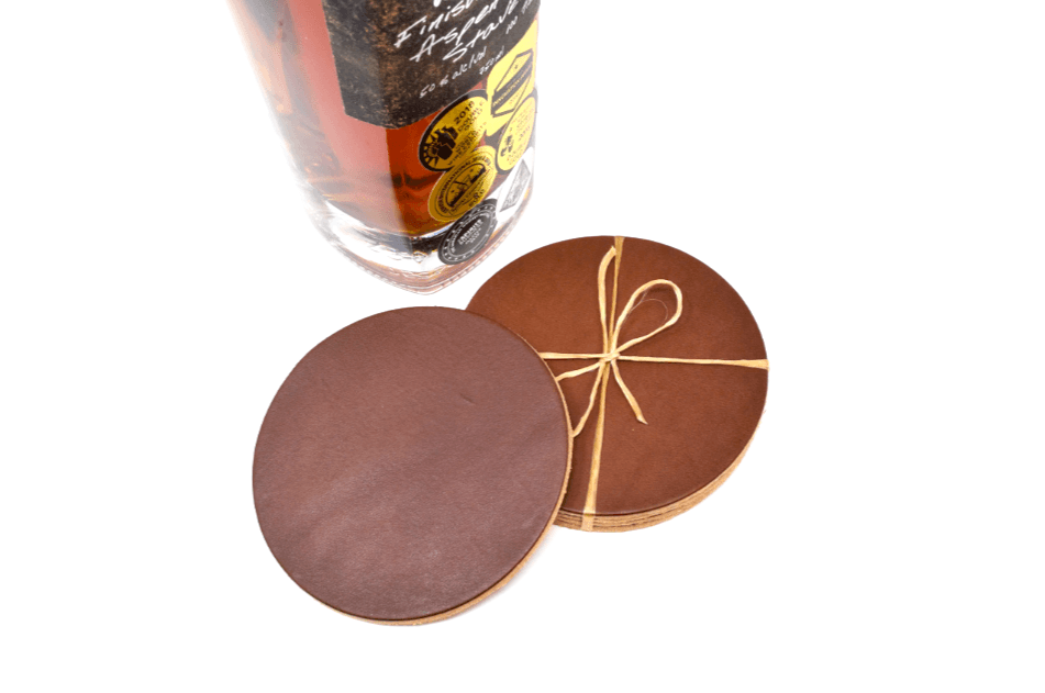 An application scenario or product detail of custom leather coasters - Image 17