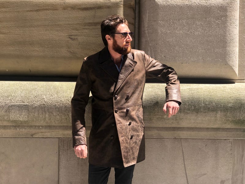 An application scenario or product detail of custom leather coat makers - Image 14