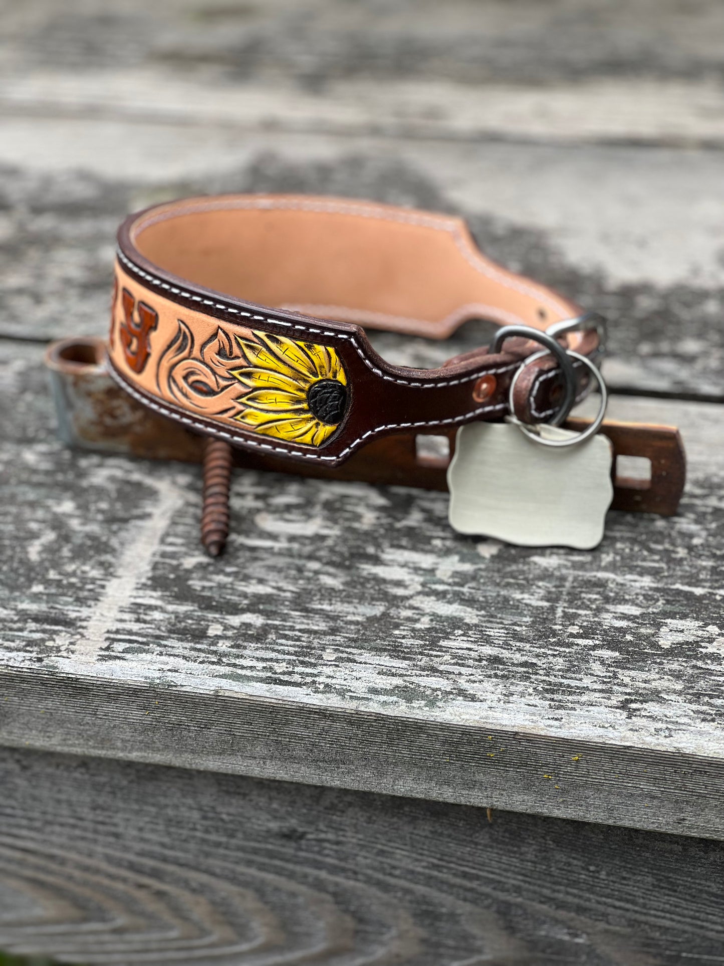 An application scenario or product detail of custom leather collars - Image 10