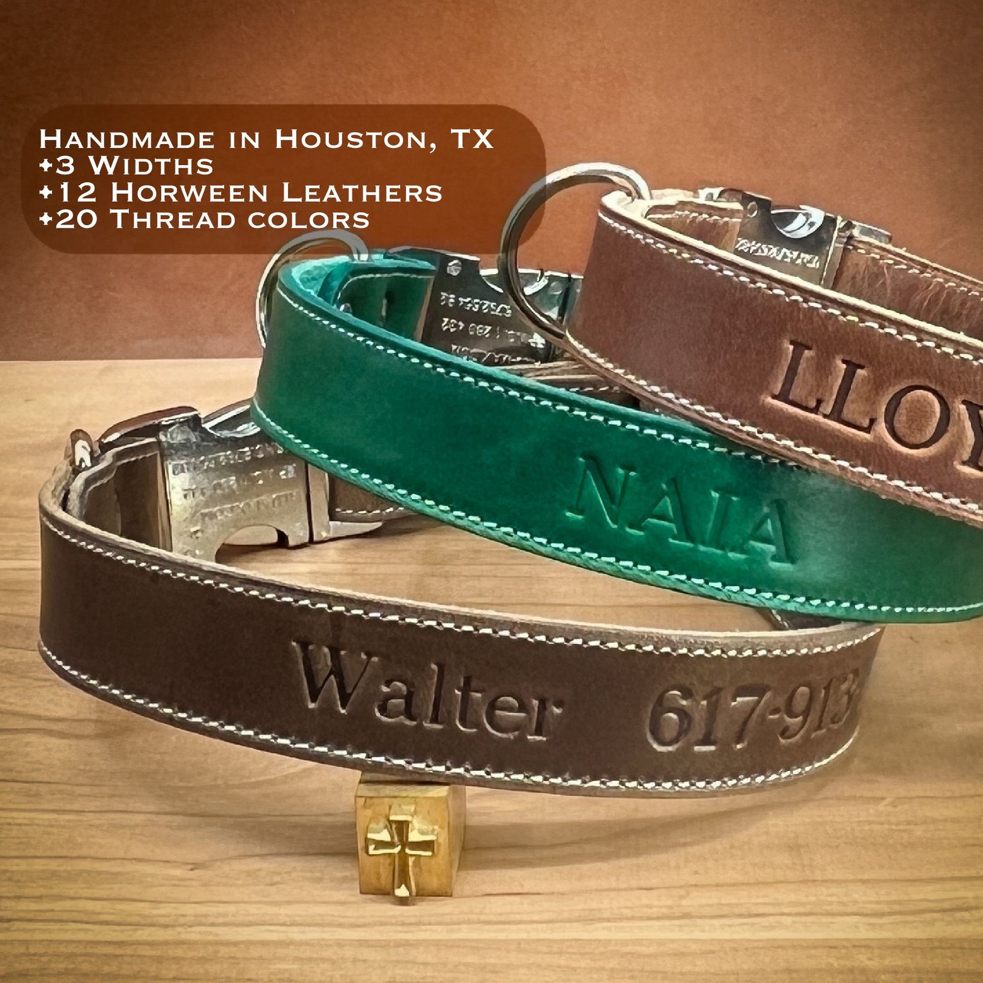 An application scenario or product detail of custom leather collars - Image 17