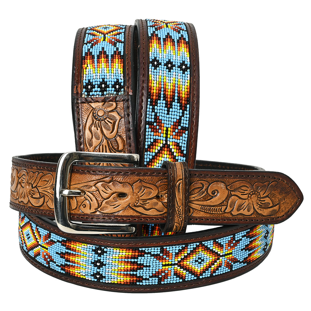 An application scenario or product detail of custom leather cowboy belts - Image 23
