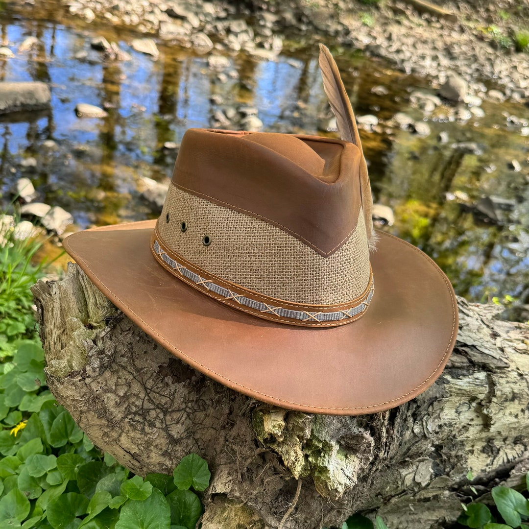 An application scenario or product detail of custom leather cowboy hats - Image 6
