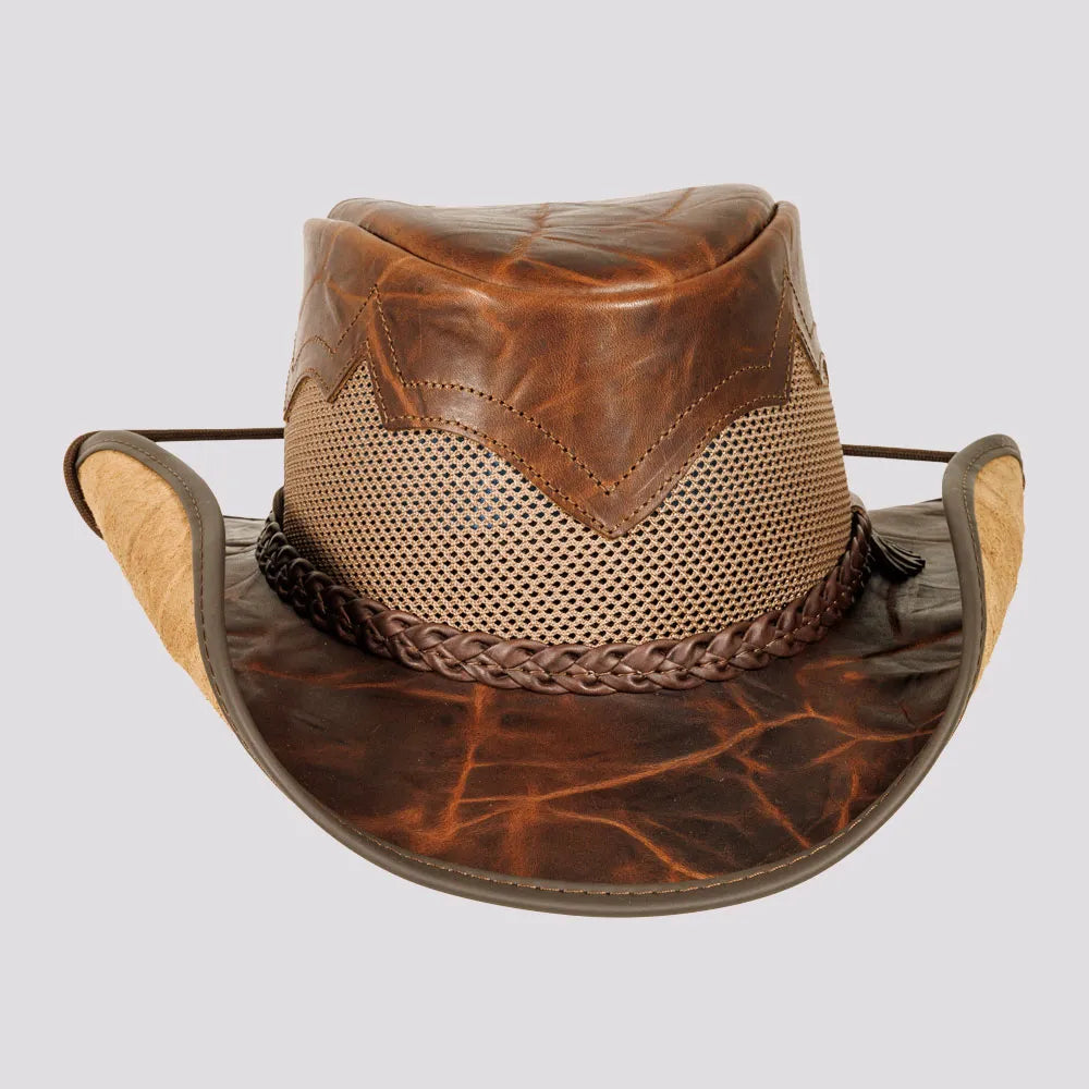An application scenario or product detail of custom leather cowboy hats - Image 7