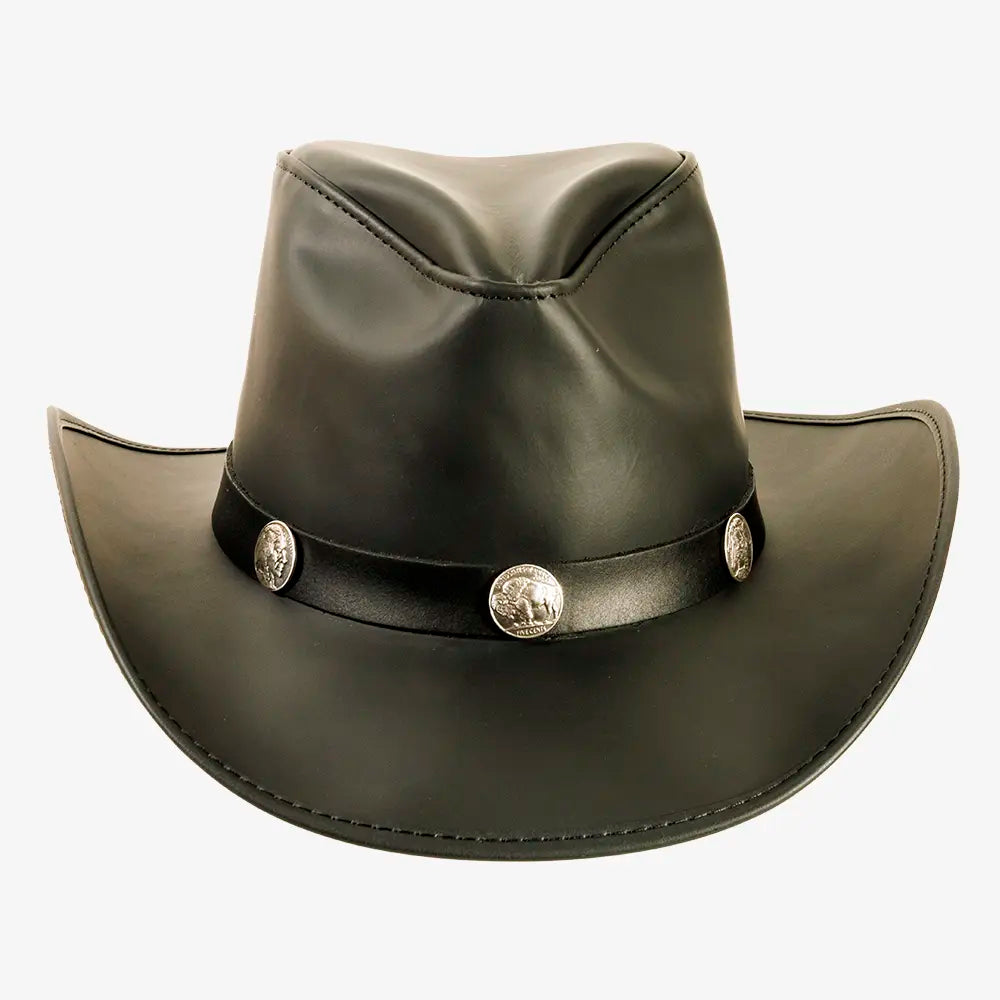 An application scenario or product detail of custom leather cowboy hats - Image 14