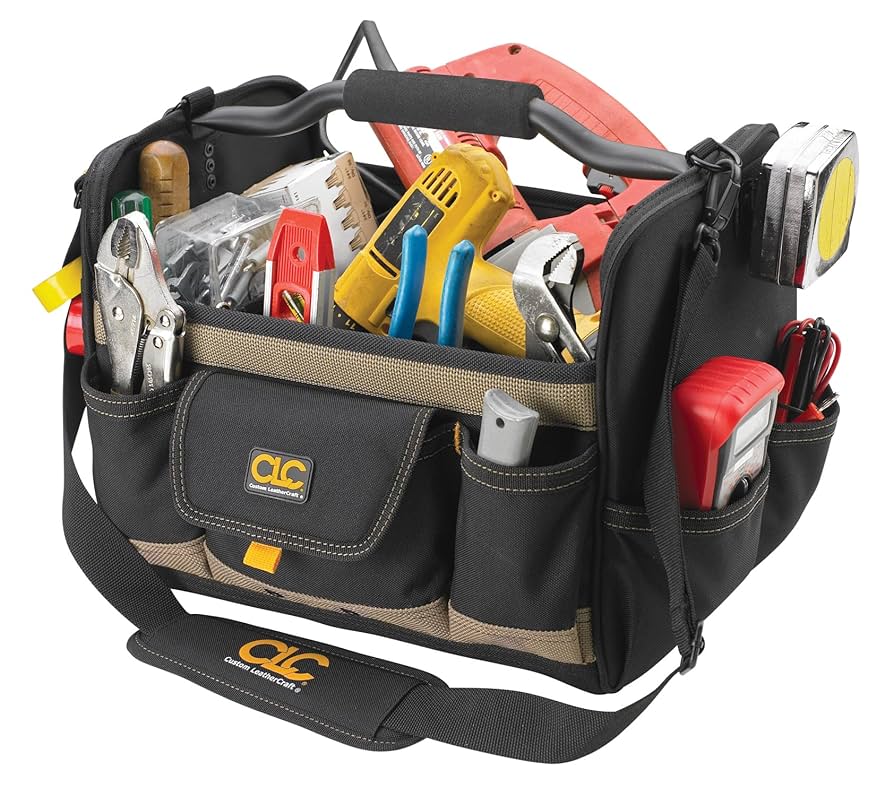An application scenario or product detail of custom leather craft tool bag - Image 5