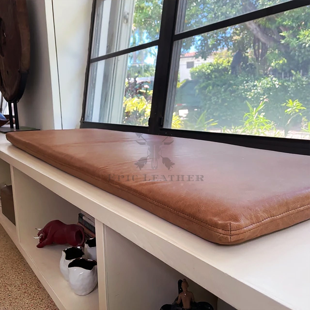 An application scenario or product detail of custom leather cushions - Image 4