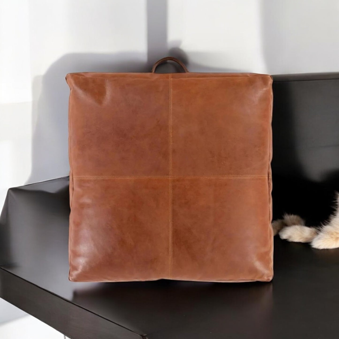 An application scenario or product detail of custom leather cushions - Image 6