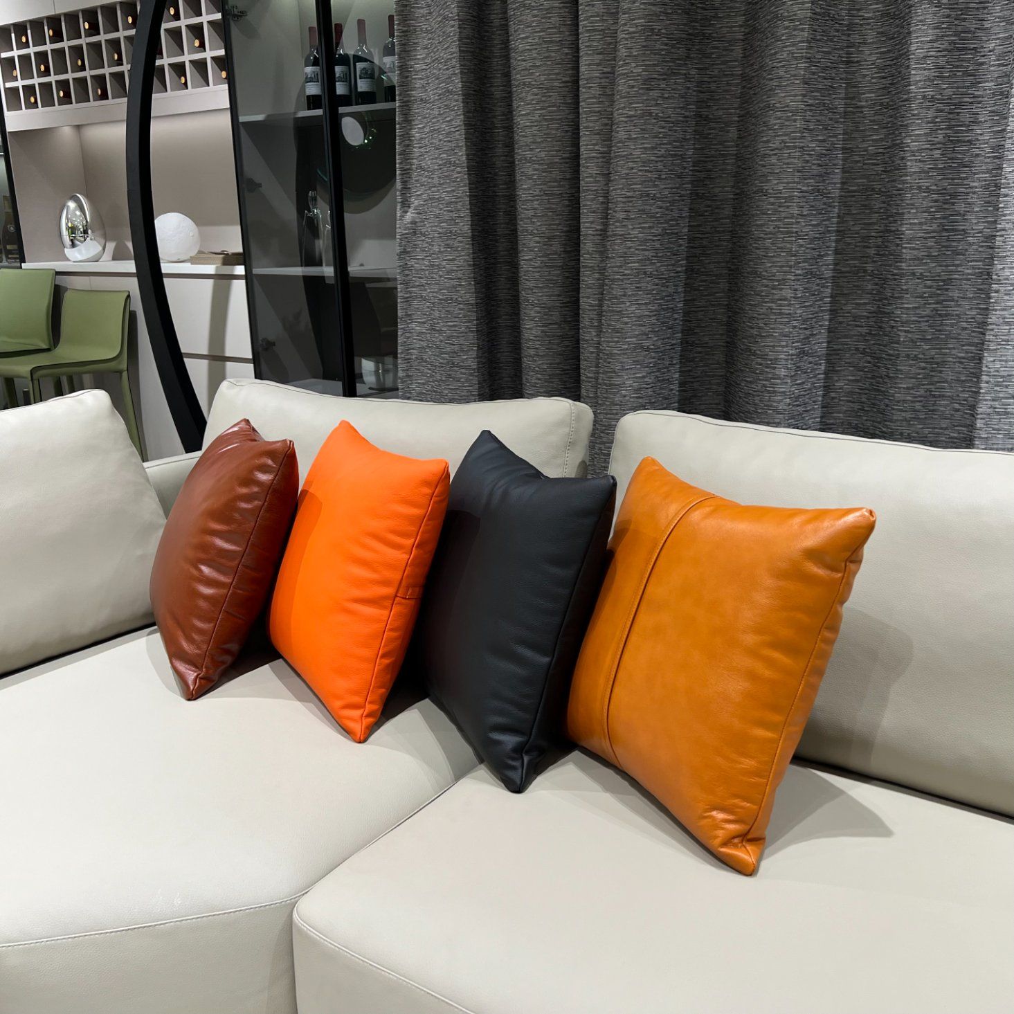 An application scenario or product detail of custom leather cushions - Image 8