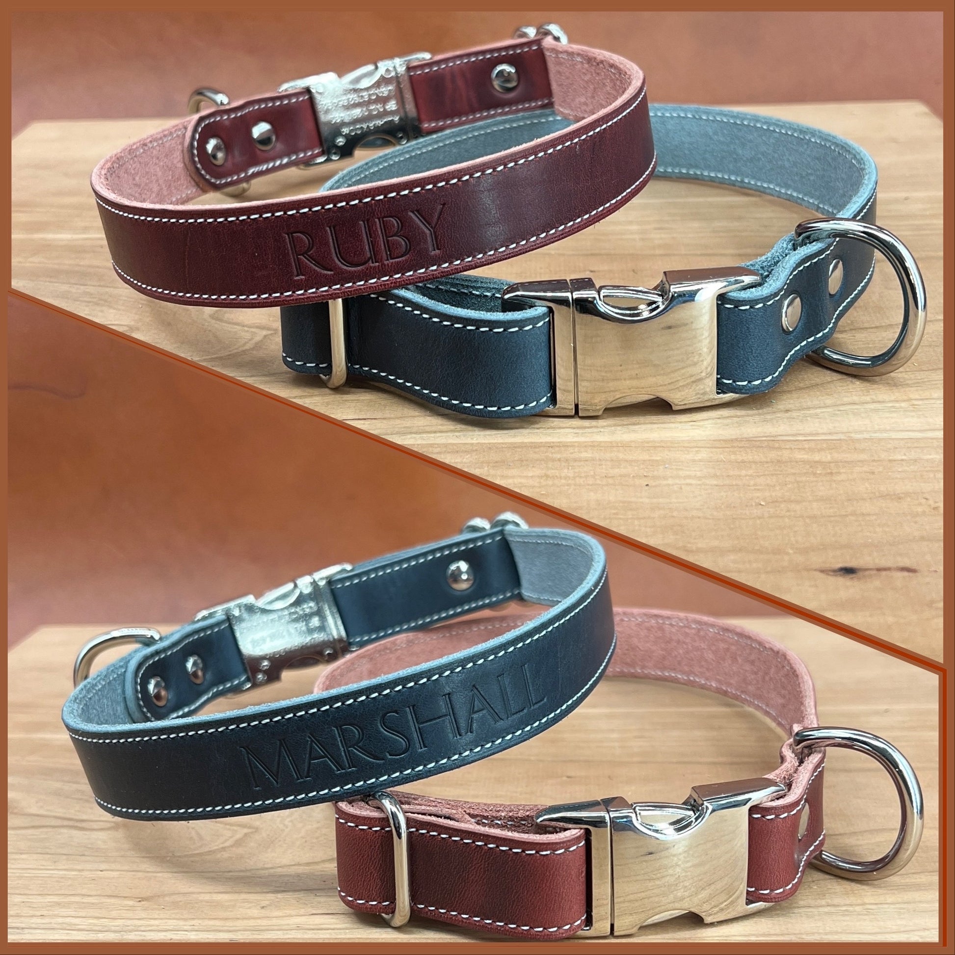 An application scenario or product detail of custom leather dog collars - Image 17